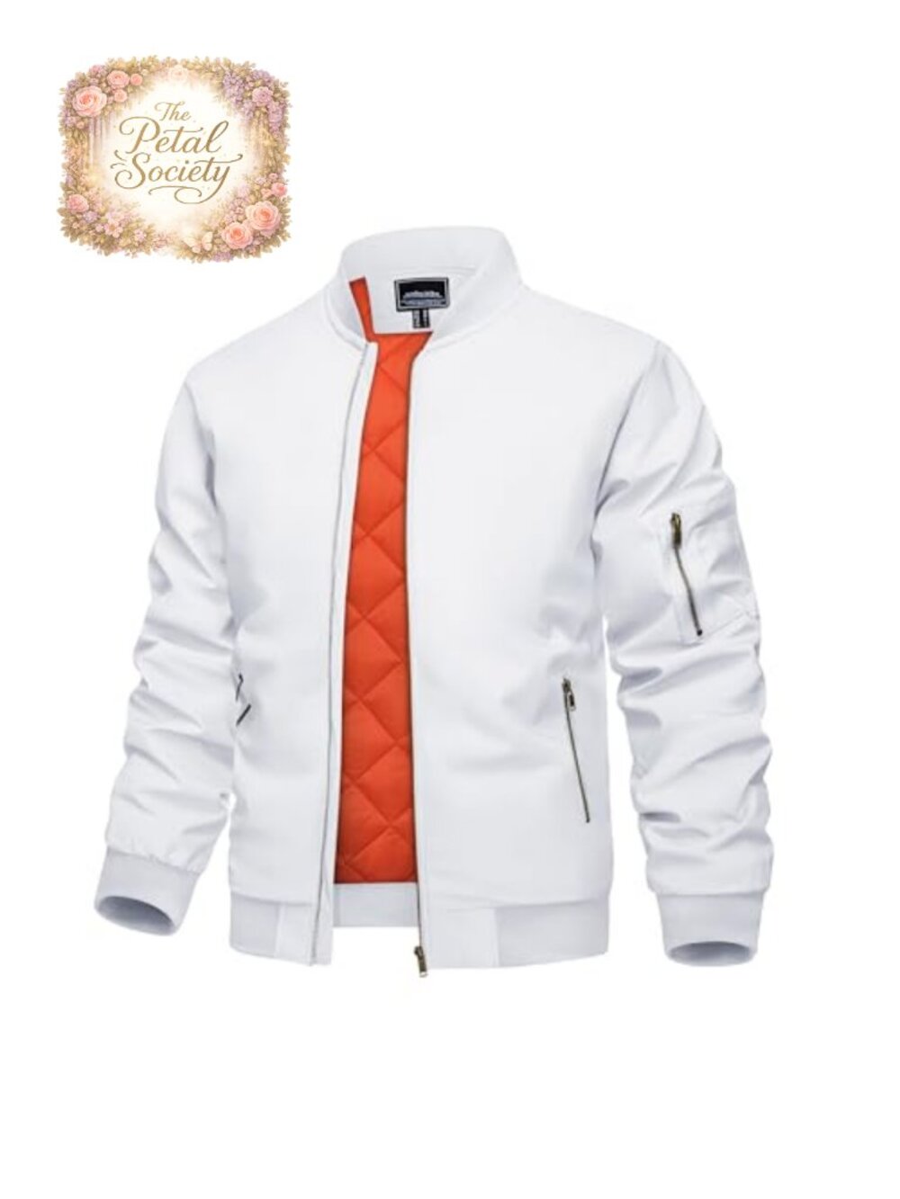 Men's Quilted Bomber Windbreaker Jacket Warm Zip Lightweight Coat
